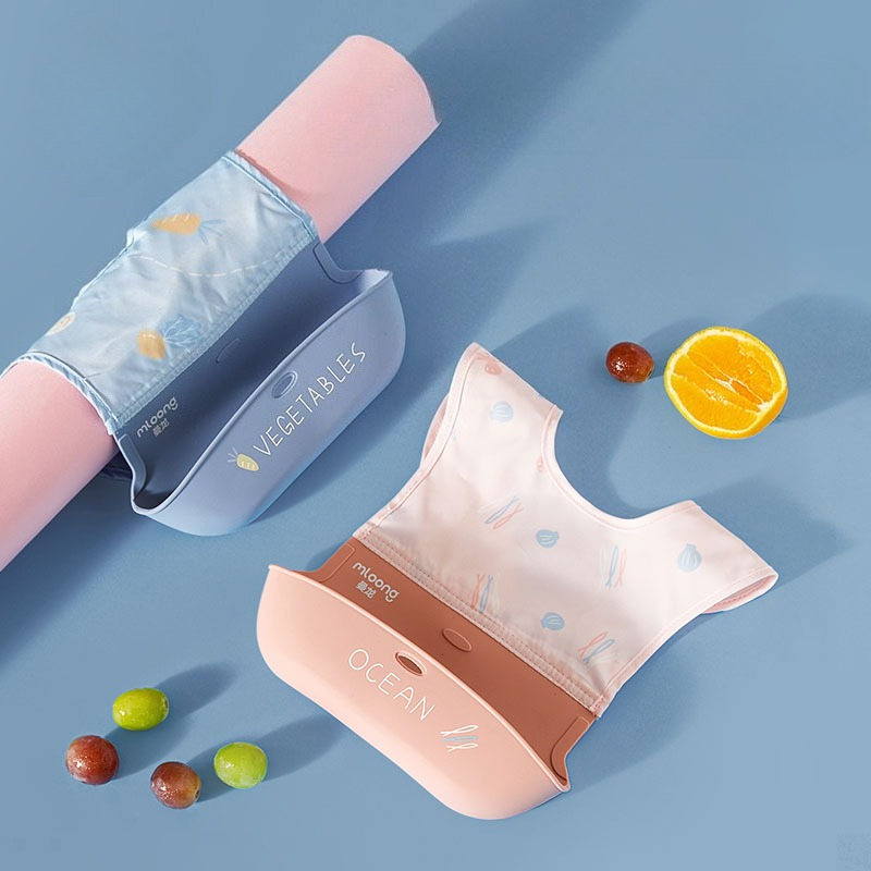 Waterproof Baby Bibs Silicone - 子供用防水よだれかけベビーよだれかけソフトシリコンスカーフ調節可能なよだれかけげっぷ布赤ちゃん授乳エプロン子供唾液ポケット