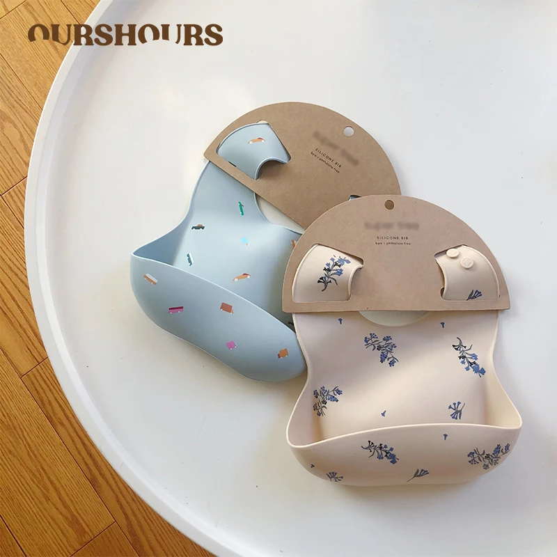 Waterproof Baby Bibs Silicone - ベビービブインスタイルプリント防水ソフトシリコーンベビー授乳のものかわいいパターンキッズガールボーイ幼児調節可能な子供よだれかけ