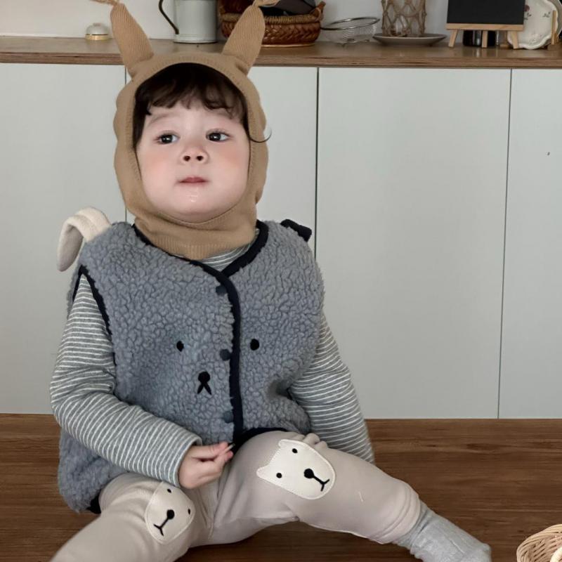 Toddler Boy Winter Fleece Jacket - 2025年冬新作 ベビー ノースリーブ プラッシュベスト 幼児 女の子