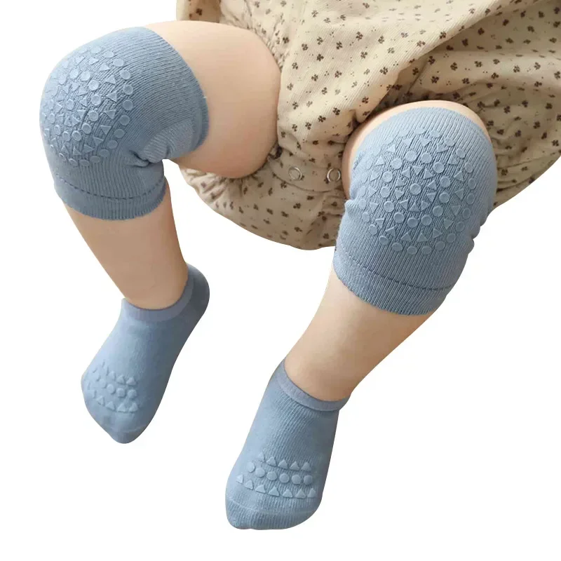 Unisex Baby Socks Non Slip - ベビーソックス＆ニーパッドセット、滑り止めフロアソックス（膝プロテクター付き）、男の子＆女の子用、幼児の歩行学習用安全装備