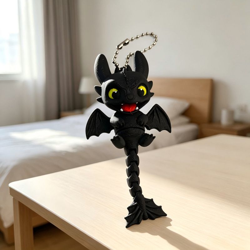 歯のないキーホルダー 3Dプリント ベビードラゴン かわいい - Baby Gear のレビューと価格