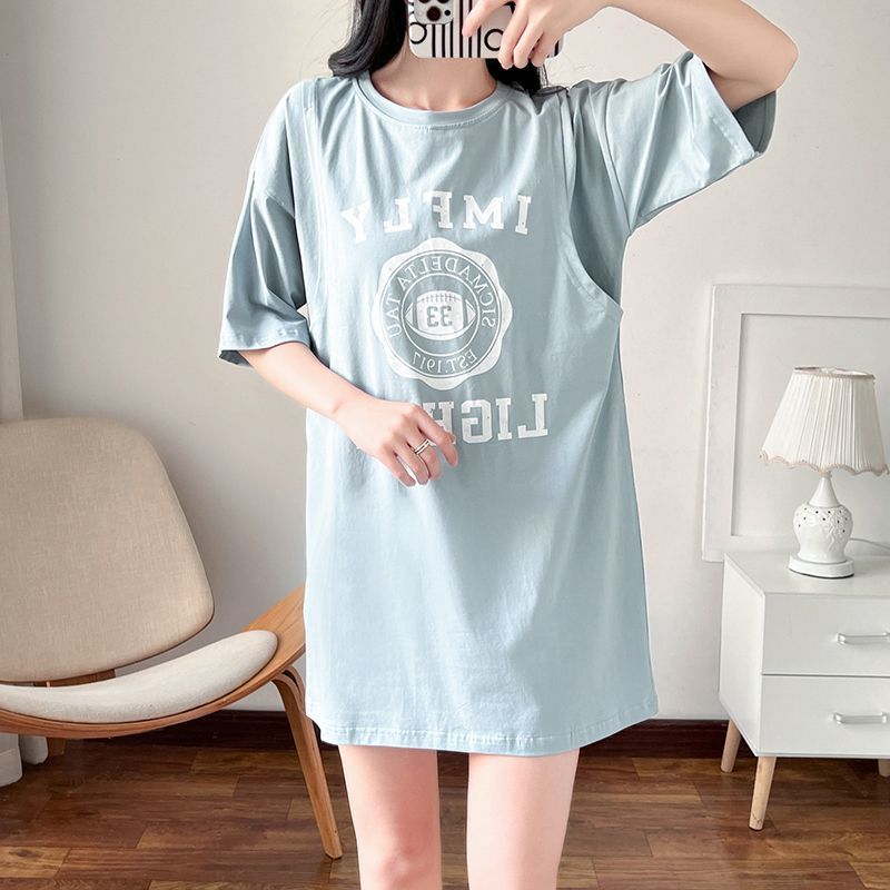 授乳服妊娠中の授乳ロング Tシャツナイトガウン女性夏マタニテ - Feeding のレビューと価格