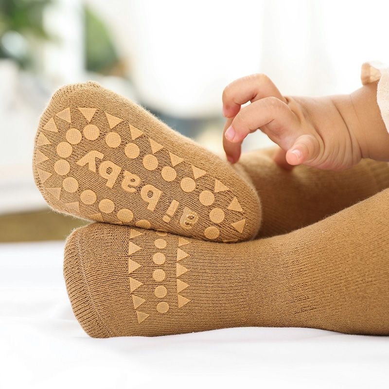肥厚子供フロアソックス幼児ベビーボーイズガールズピュアカラー - Unisex Baby Socks Non Slip のレビューと価格