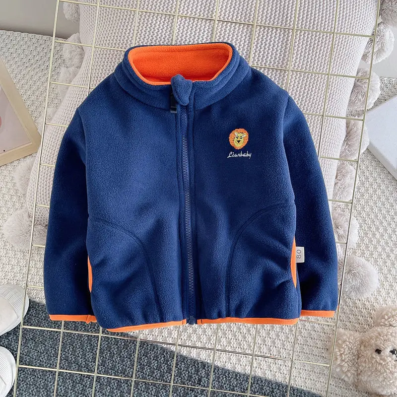 子供用フリースフード付きカーディガンジャケット,幼児用アウタ - Toddler Boy Winter Fleece Jacket のレビューと価格