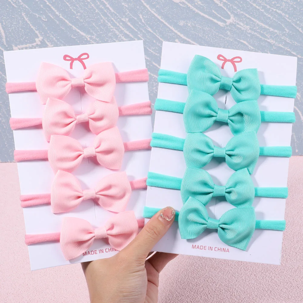 女の子用無地リボン付きヘッドバンド,ヘアアクセサリー,卸売, - Baby Gear のレビューと価格