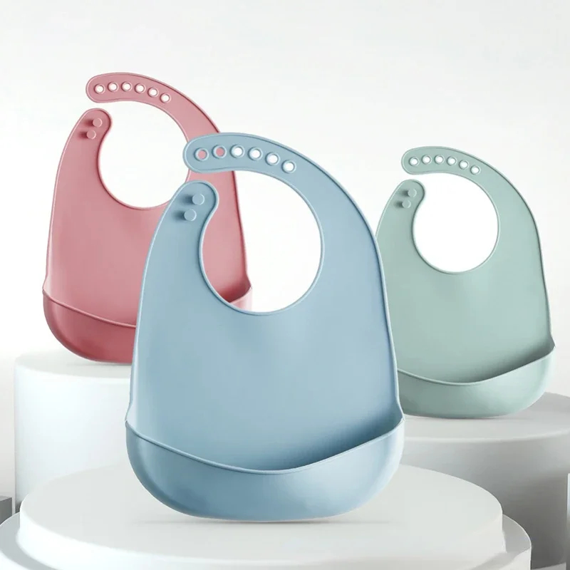 1/2 個ベビーよだれかけ調節可能な防水よだれかけ赤ちゃんソ - Waterproof Baby Bibs Silicone のレビューと価格