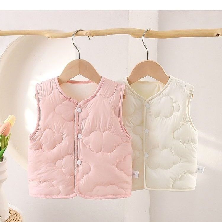 キッズベスト 女の子用 新しいノースリーブ 男の子用 暖かい - Toddler Boy Winter Fleece Jacket のレビューと価格