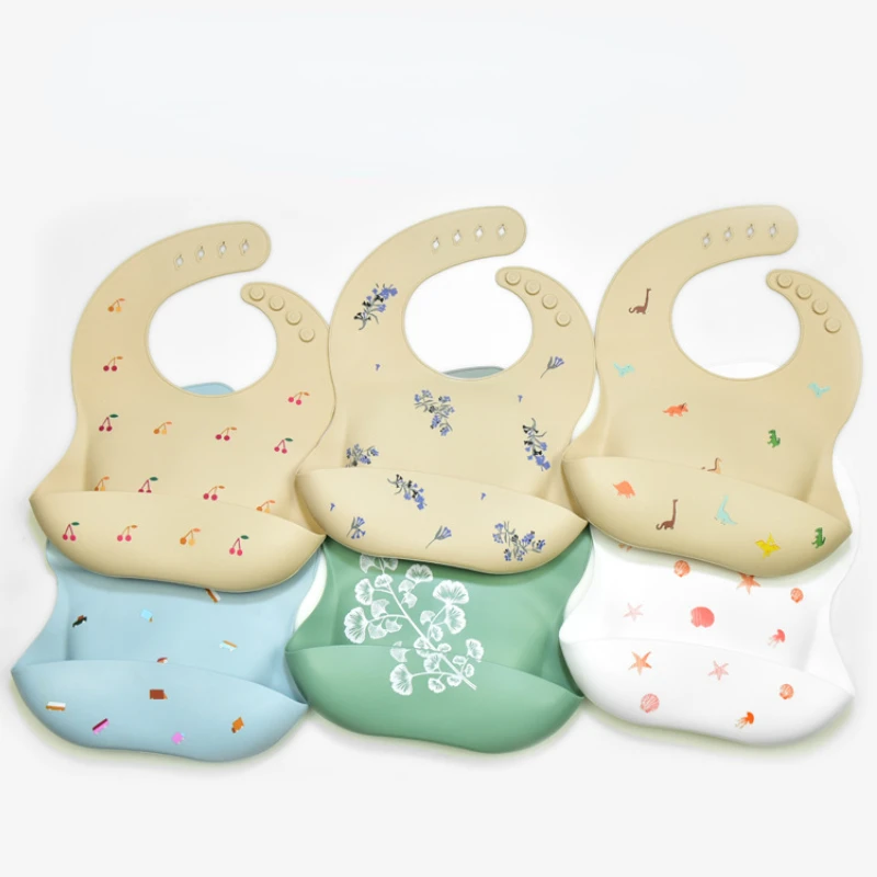 インベビーよだれかけ BPA フリー防水ソフトシリコーン唾液 - Waterproof Baby Bibs Silicone のレビューと価格