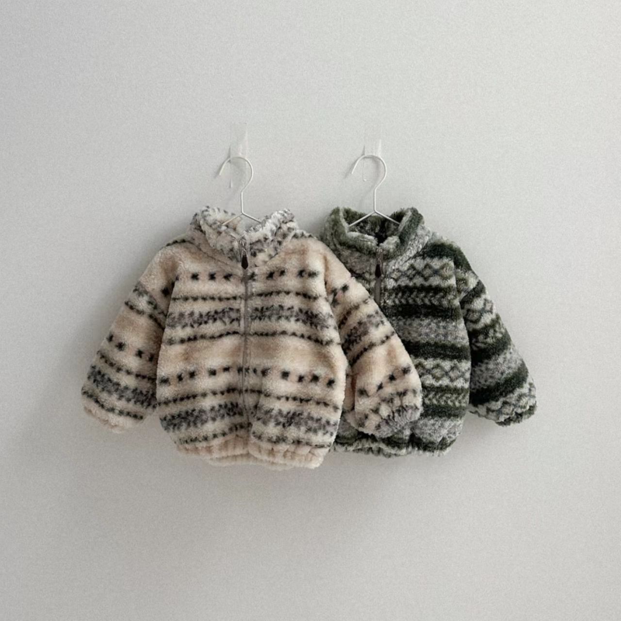 冬用ベビー暖かいプラッシュコート、幼児用女の子ヴィンテージプ - Toddler Boy Winter Fleece Jacket のレビューと価格