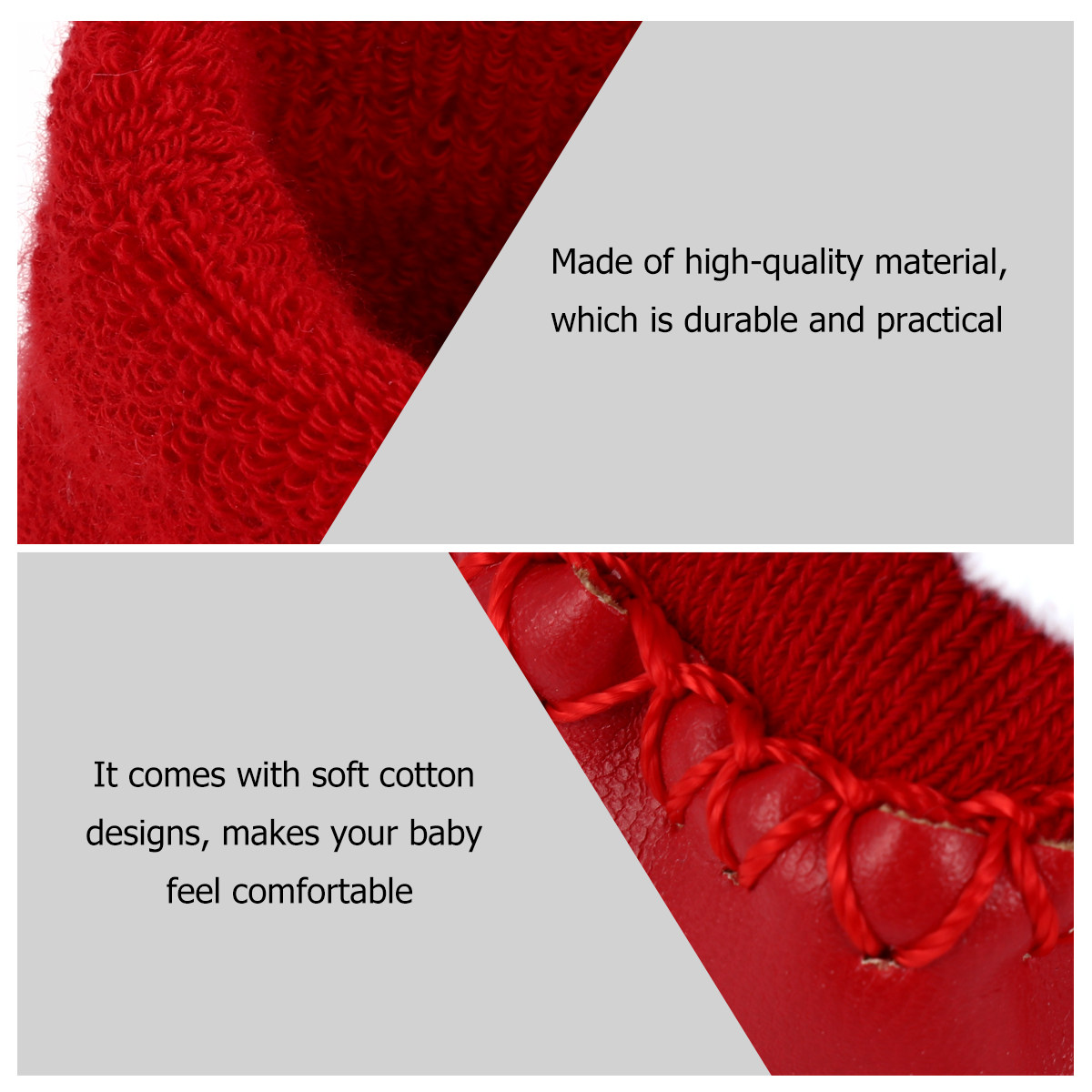 滑り止め付きの幼児用フロアソックス1足。クリスマス柄の綿素材 - Unisex Baby Socks Non Slip のレビューと価格