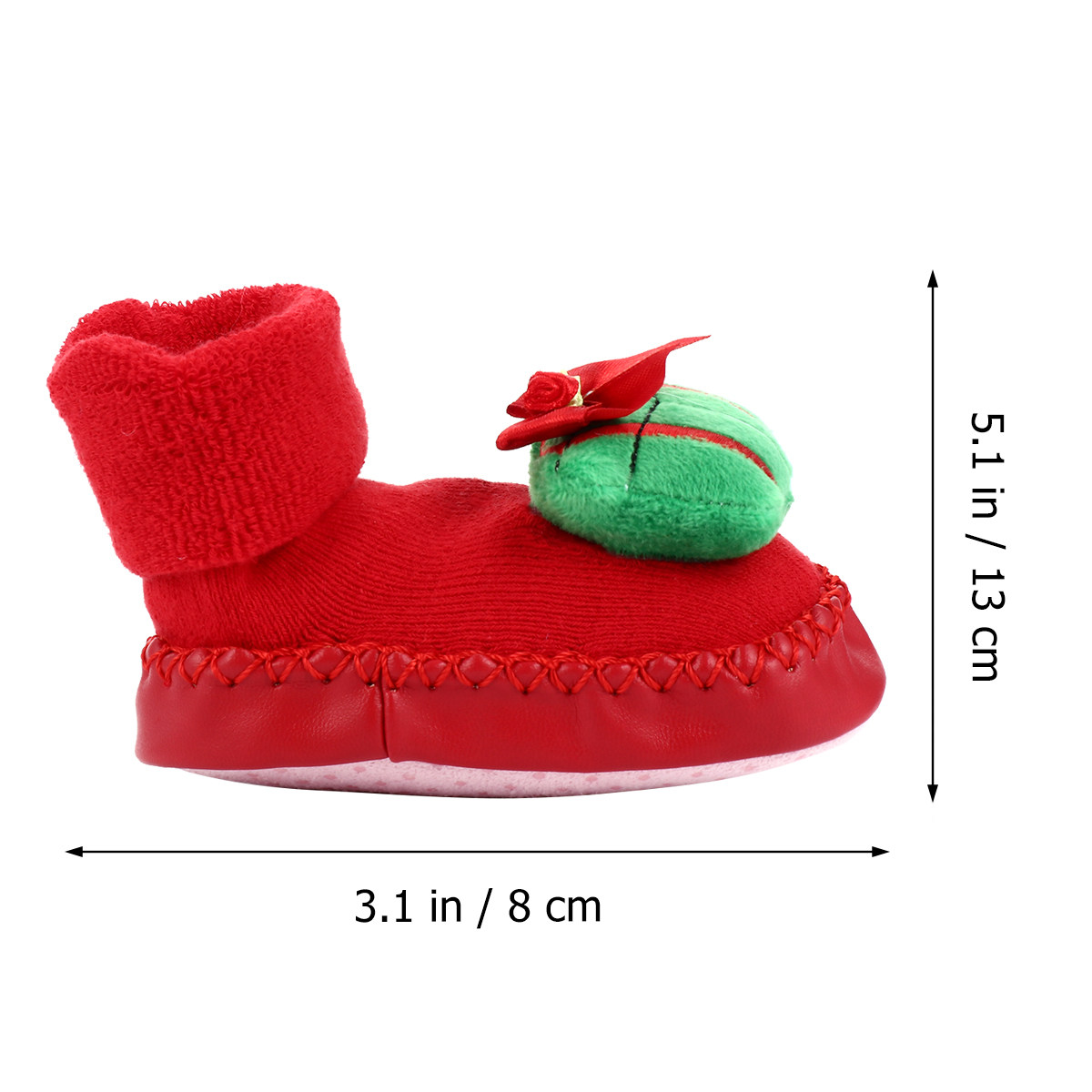 滑り止め付きの幼児用フロアソックス1足。クリスマス柄の綿素材 - Unisex Baby Socks Non Slip のレビューと価格
