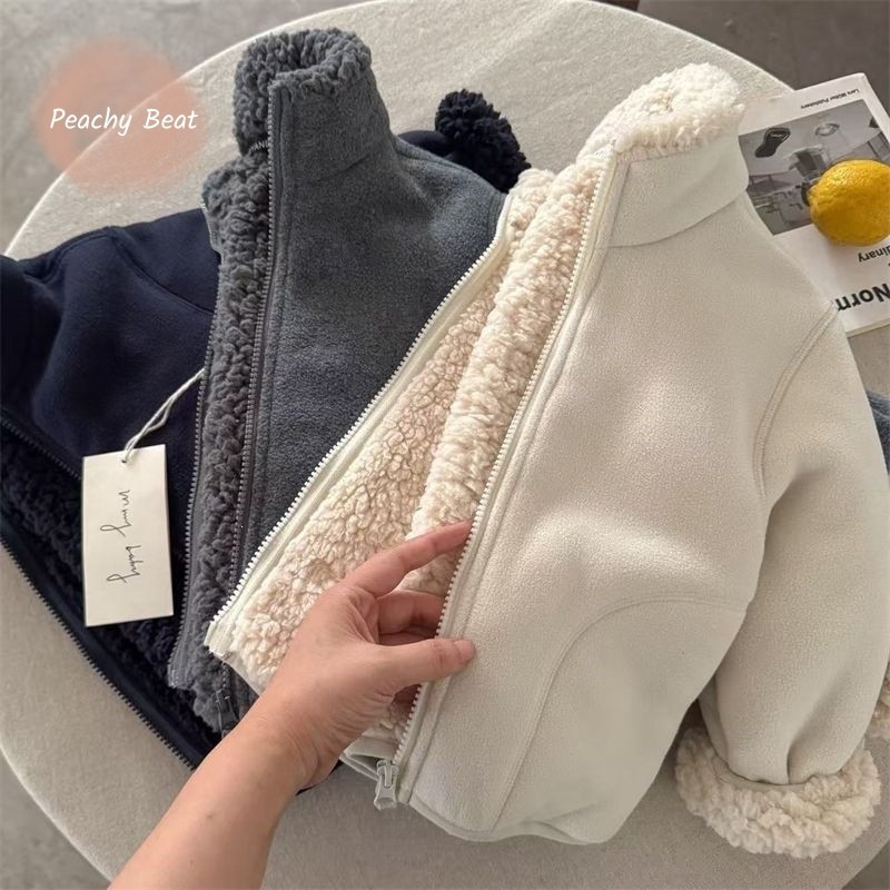 ファッショナブルなベビーガールボーイ用フェイクファージャケッ - Toddler Boy Winter Fleece Jacket のレビューと価格