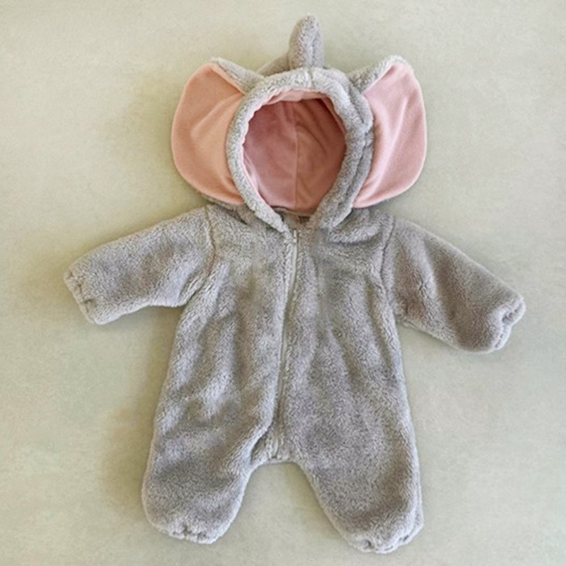 かわいい象の着ぐるみ 2026年冬 ベビーガール用ぬいぐるみ - Cotton Baby Onesies Zipper のレビューと価格
