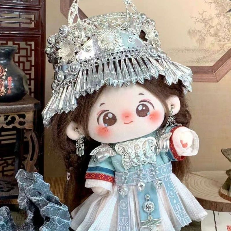 20cm綿人形 - 伝統的な中国苗江シリーズのベビー服ぬいぐ - Baby Clothes のレビューと価格