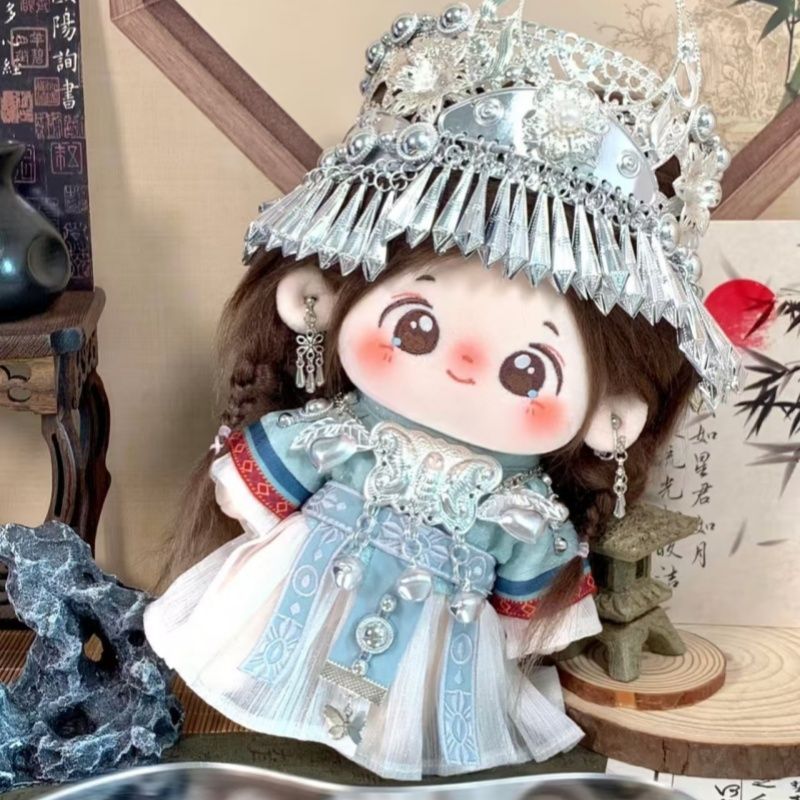 20cm綿人形 - 伝統的な中国苗江シリーズのベビー服ぬいぐ - Baby Clothes のレビューと価格