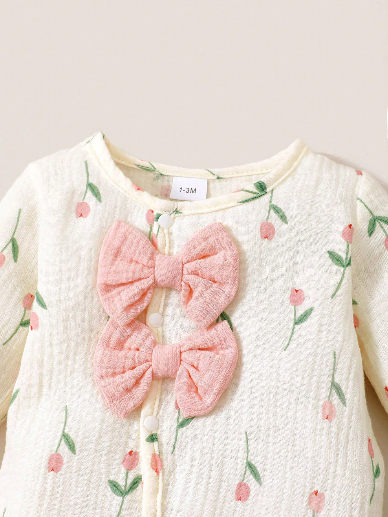 ベビーガール用、春・秋に着用できる長袖ガーゼ素材のロンパース - Newborn Baby Girl Romper Floral のレビューと価格
