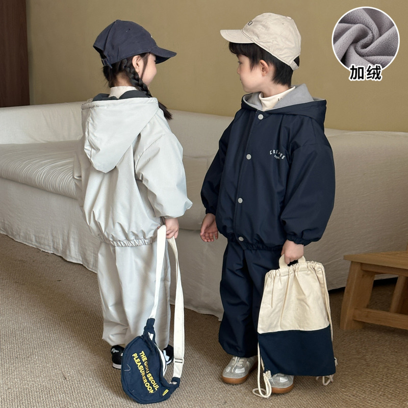 男の子・女の子用、フード付き2点セット、ベビー・幼児用、1歳 - Toddler Boy Winter Fleece Jacket のレビューと価格