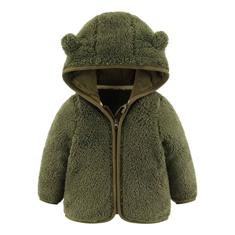 赤ちゃんと子供のためのフード付きフリーススウェットシャツ,カ - Toddler Boy Winter Fleece Jacket のレビューと価格