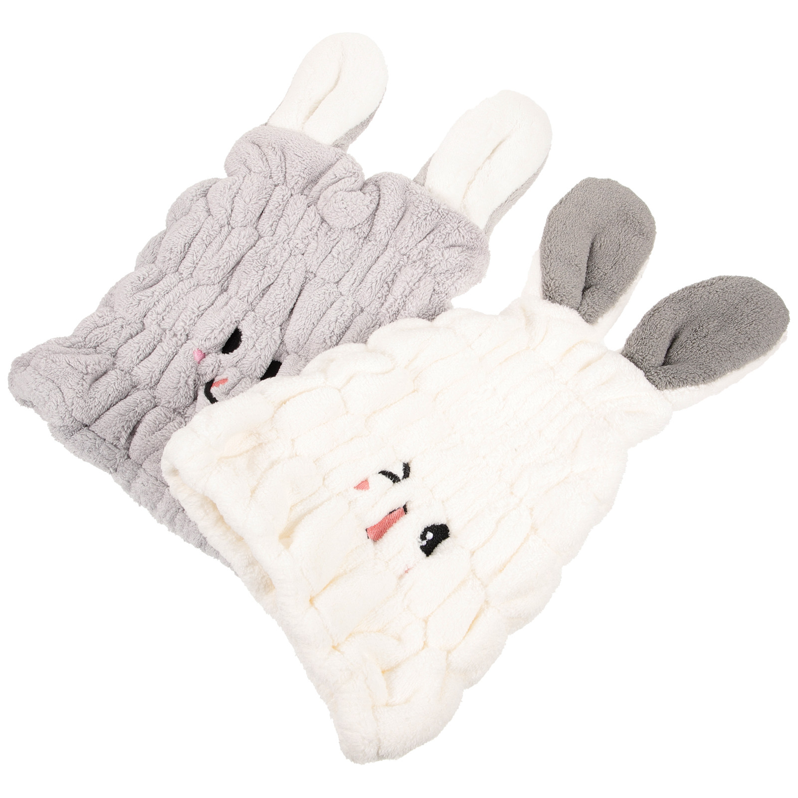 子供用タオルキャップ2枚セット。うさぎ耳のデザインで、吸水性 - Maternity Wear のレビューと価格