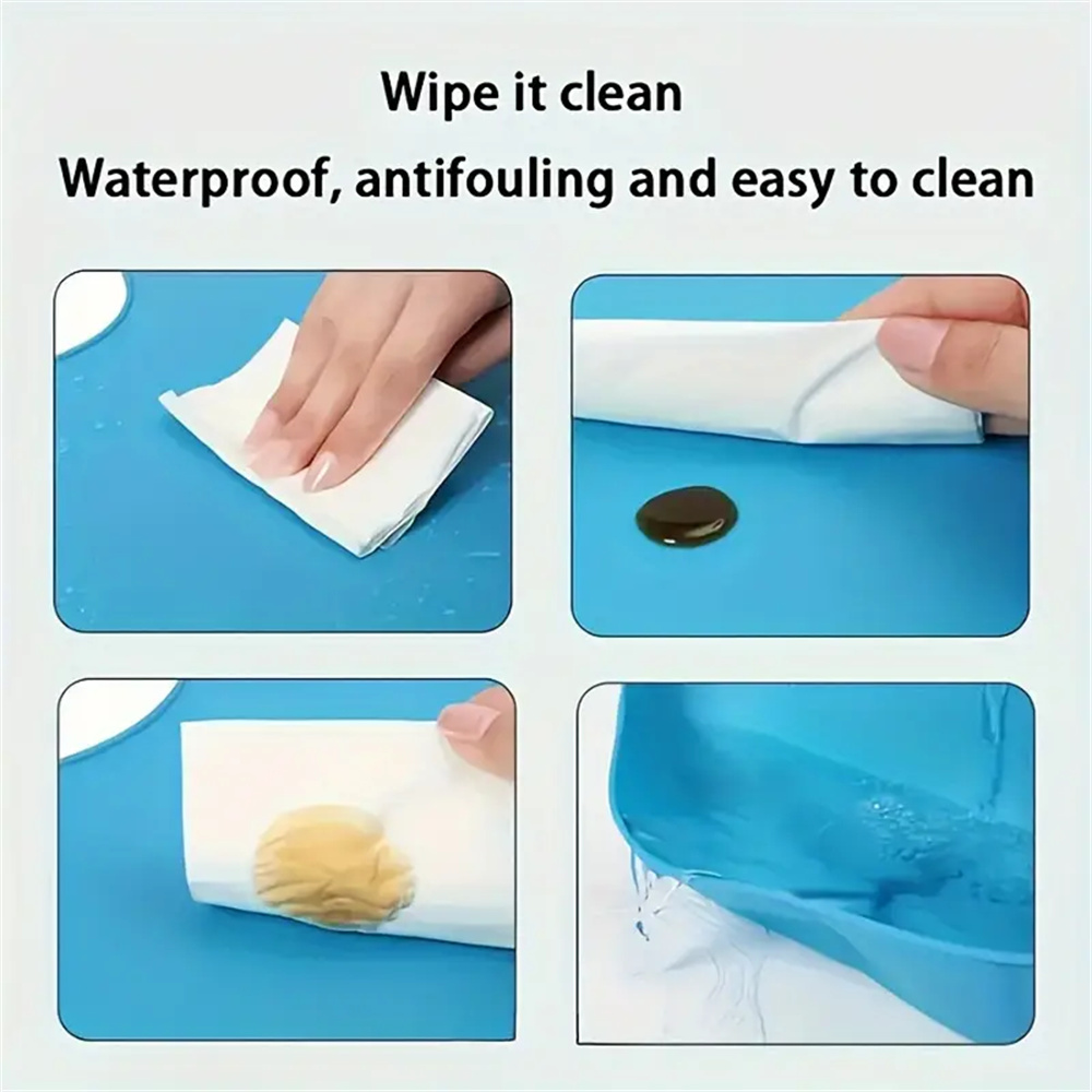 大型シリコン大人用よだれかけ 防水食品グレードよだれかけ ポ - Waterproof Baby Bibs Silicone のレビューと価格