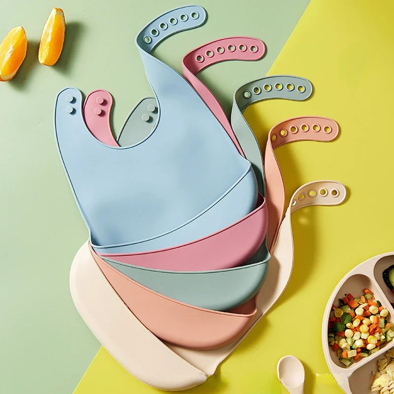 1-4 個ベビーよだれかけ調節可能な防水よだれかけ赤ちゃんソ - Waterproof Baby Bibs Silicone のレビューと価格