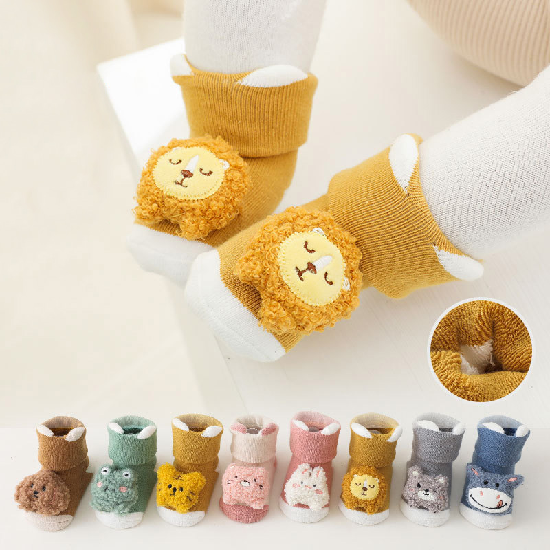 新生児用滑り止めソックス,男の子と女の子用の漫画が付いた暖か - Unisex Baby Socks Non Slip のレビューと価格