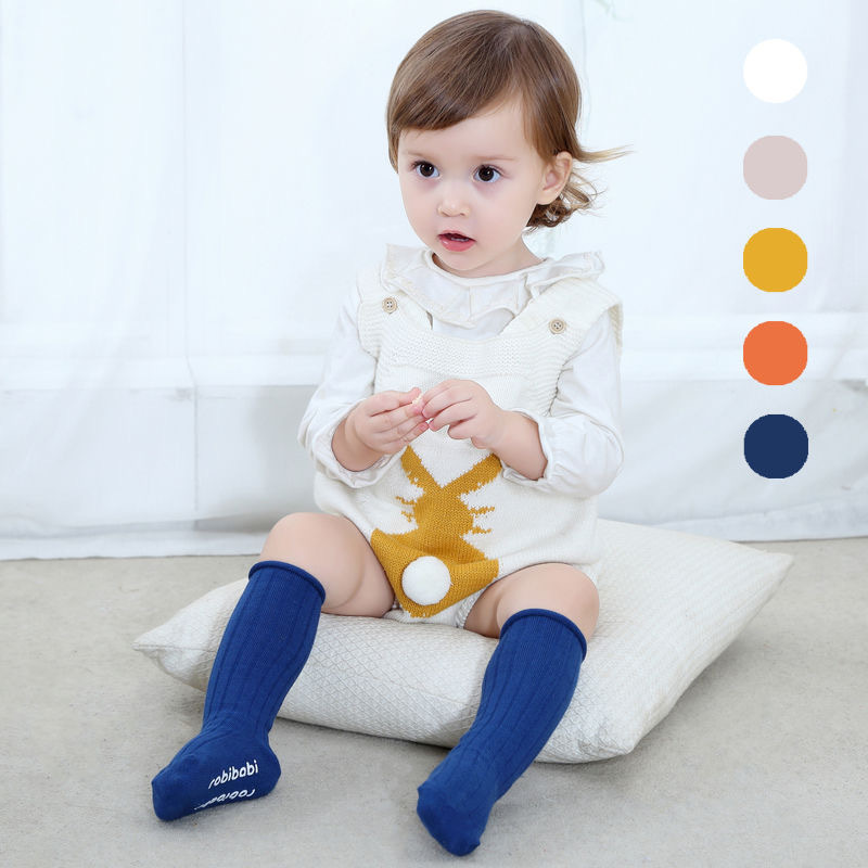 5足/ロット ベビーソックス 春秋 純綿 フロアソックス 滑 - Unisex Baby Socks Non Slip のレビューと価格
