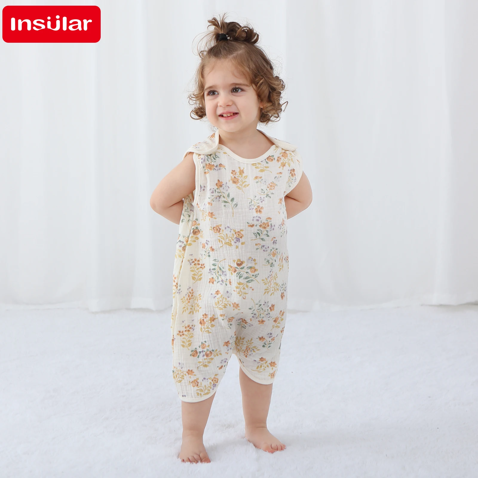 INSULAR 新生児女の子ボディスーツソフト漫画ロンパース - Newborn Baby Girl Romper Floral のレビューと価格