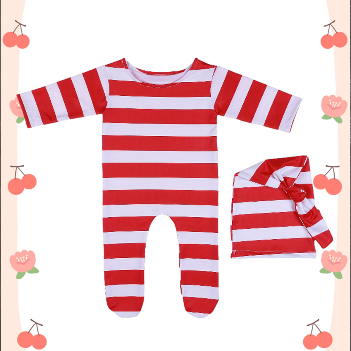 Ylsteed 新生児用赤いジャンプスーツ 帽子と襟付き 赤 - Infant Photography Props Outfit のレビューと価格