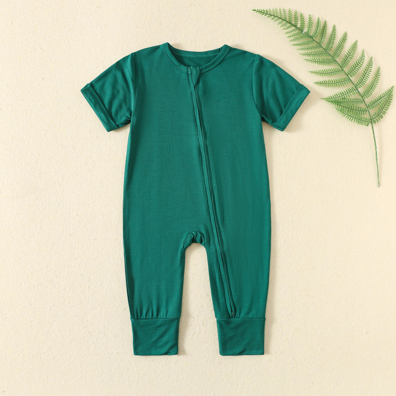 Somenie INSスタイル ベビーバンブーファイバー製ロ - Cotton Baby Onesies Zipper のレビューと価格