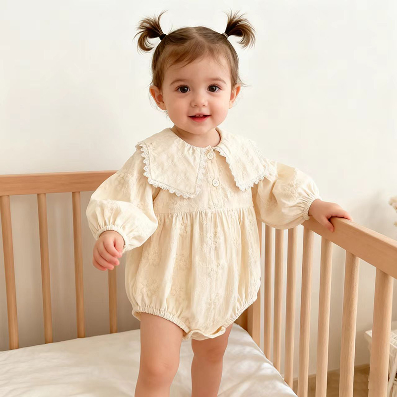 春の女の子の甘いプリンセスワンピースロンパース女の赤ちゃん服 - Newborn Baby Girl Romper Floral のレビューと価格