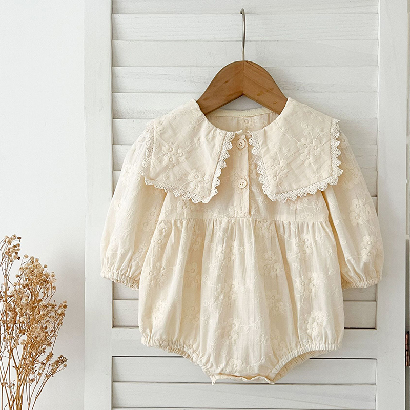 春の女の子の甘いプリンセスワンピースロンパース女の赤ちゃん服 - Newborn Baby Girl Romper Floral のレビューと価格