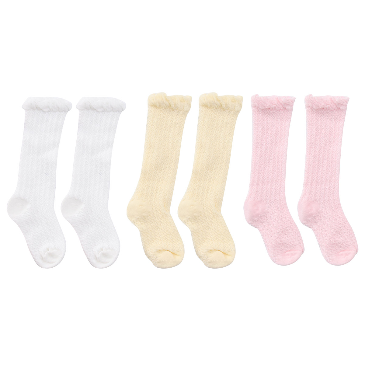 赤ちゃん用、蚊よけ機能付き長靴下3足セット。綿素材、夏用、通 - Unisex Baby Socks Non Slip のレビューと価格