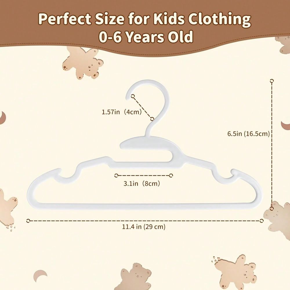 70 100パック キッズハンガー プラスチック製ベビーハン - Baby Clothes のレビューと価格