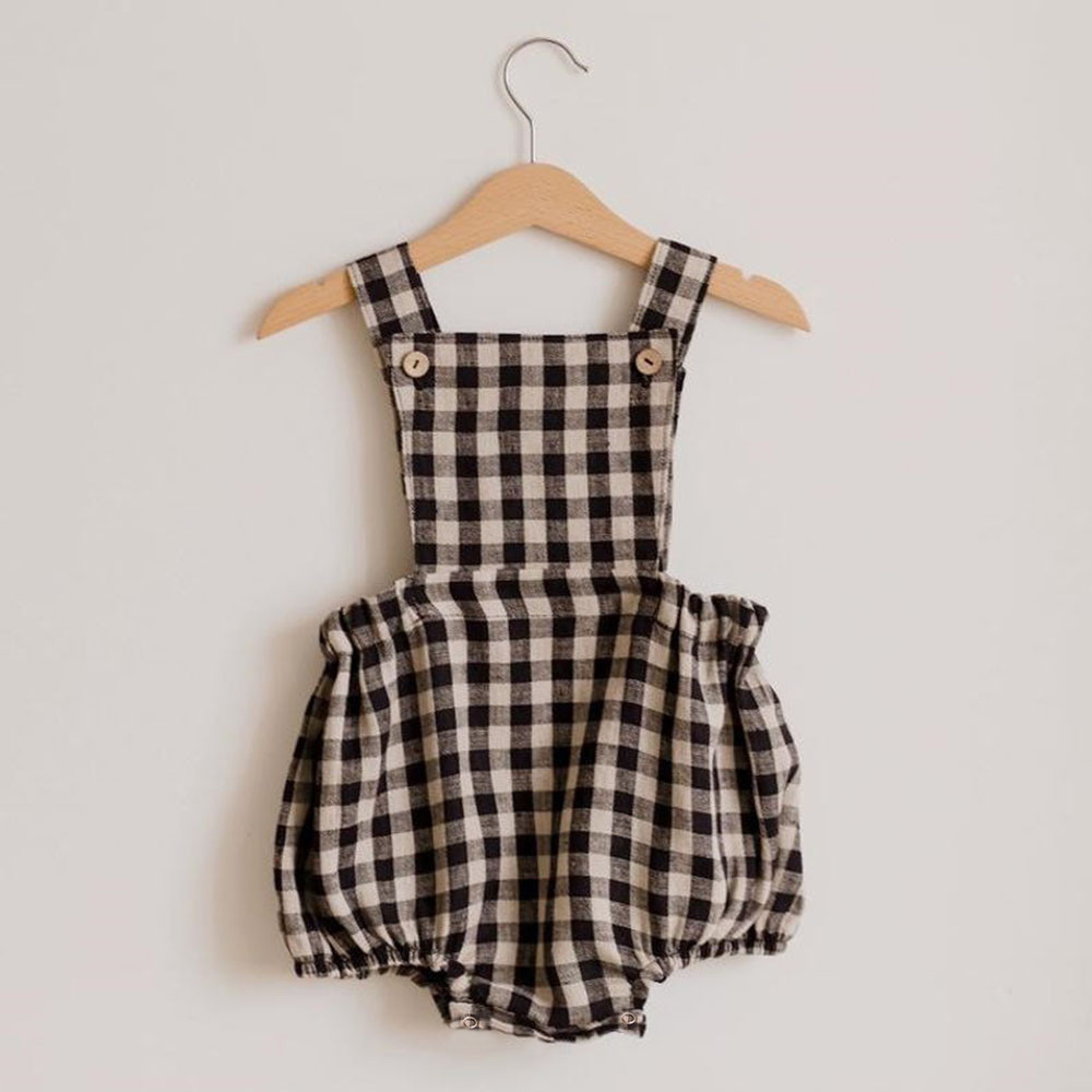 新生児用ノースリーブジャンプスーツ,0〜2歳の女の子用のロン - Baby Summer Linen Sleeveless Jumpsuit のレビューと価格